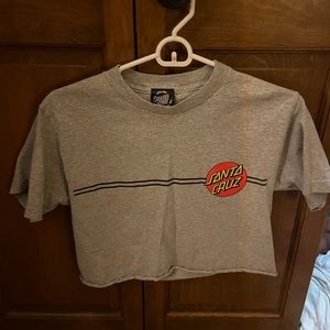 santa cruz cropped tee